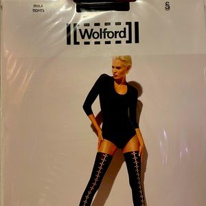 *NWT* Wolford Phila Tights in Sahara/Black (Small)
